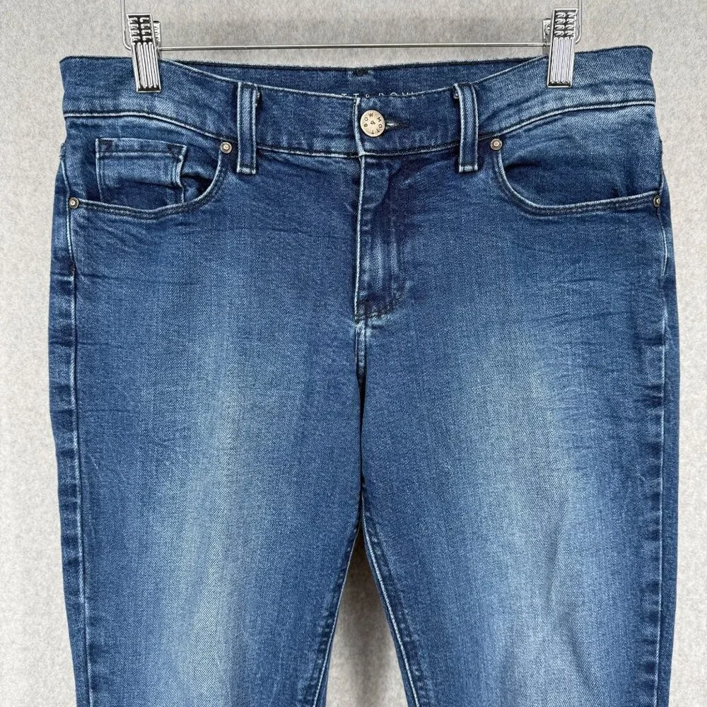 Mott & Bow Womens Boyfriend Jeans Size 27 Slim Straight Stretch Comfort Casual - Picture 2 of 12